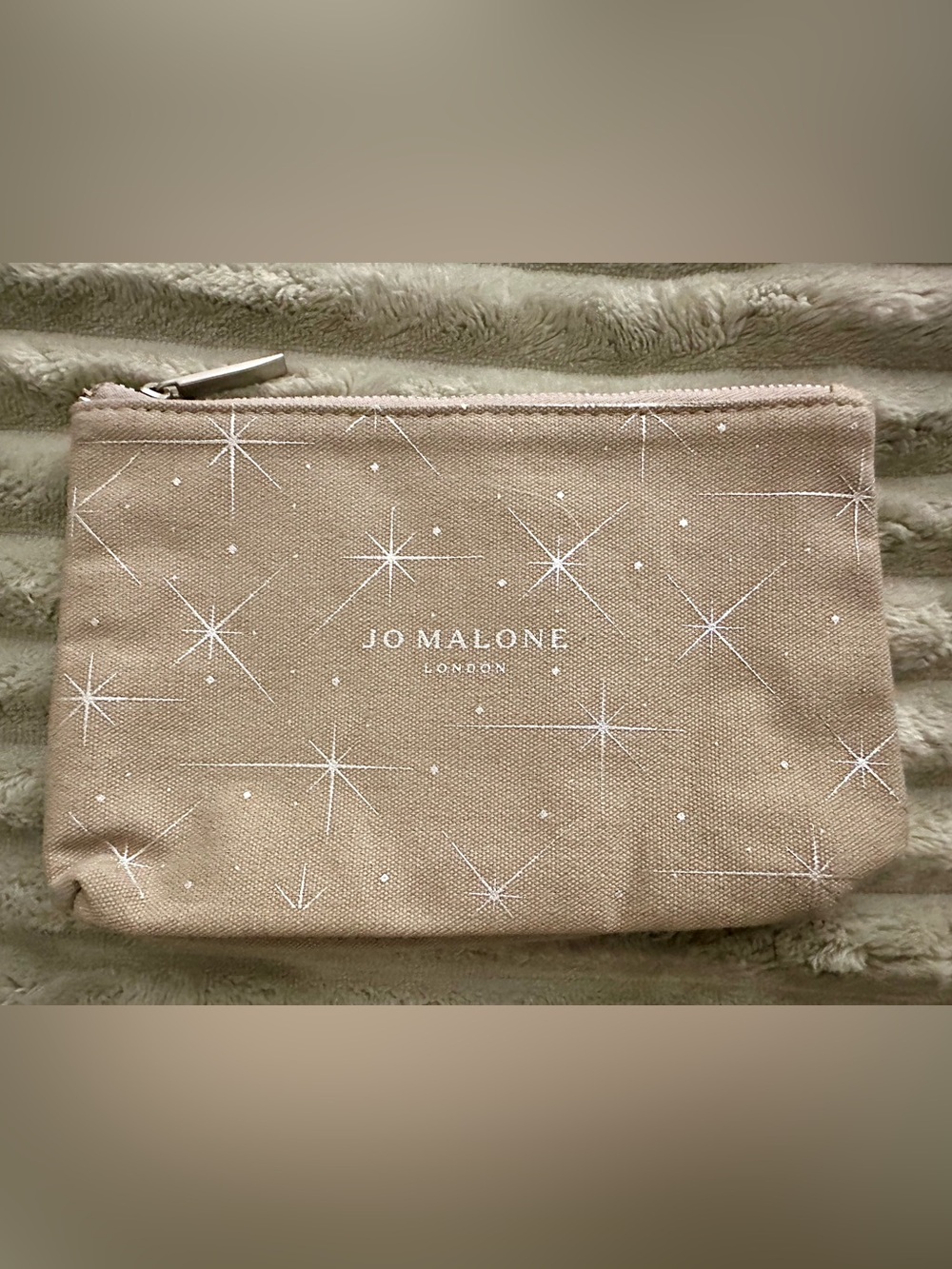 Jo Malone London Beige Star Print Cosmetic Pouch